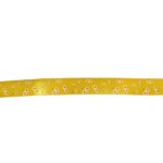 Żółta Wstążka Wiosenna z Kwiatkami 2,5 cm do Dekoracji Wielkanocnych i Prezentów, 3m - obrazek 2