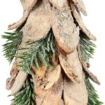 Drewniana Choinka Bożonarodzeniowa 38 cm - Zielony Dekoracyjny Element Świąteczny - obrazek 2