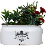 Osłonka ceramiczna w białym kolorze 7,3x16 cm - obrazek 2