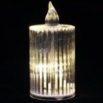 ŚWIECA transparentna akrylowa bezpłomieniowa Wkład do Zniczy Led 6 cm - obrazek 2