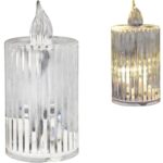 ŚWIECA transparentna akrylowa bezpłomieniowa Wkład do Zniczy Led 6 cm