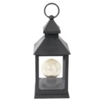 LATARNIA Z ŻARÓWKĄ  5 MINI LED CZARNA - obrazek 2