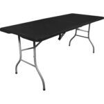 Składany stół cateringowy 180 cm czarny - obrazek 2
