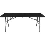 Składany stół cateringowy 180 cm czarny - obrazek 3
