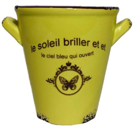 Seledynowy Ceramiczny Kubek-Osłonka w Stylu Vintage, Wysokość 10,5 cm