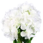 Biały Bukiet Hortensji - Komplet 5 Sztuk o Wysokości 50 cm - obrazek 2