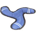 Materiałowy Gryzak dla Psa z Piszczkiem i Paskami Odblaskowymi - Niebieski - obrazek 2