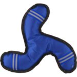 Materiałowy Gryzak dla Psa z Piszczkiem i Paskami Odblaskowymi - Niebieski