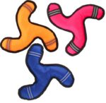 Piszczący Gryzak Materiałowy dla Psa w Kolorze Różowym z Paskami Odblaskowymi - obrazek 3