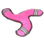 Piszczący Gryzak Materiałowy dla Psa w Kolorze Różowym z Paskami Odblaskowymi - obrazek 2