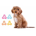 Niebieski Gryzak Gumowy dla Zwierząt - Wytrzymała Zabawka dla Młodych i Starszych Pupili - obrazek 3