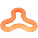 Gumowy Gryzak dla Zwierząt w Kolorze Pomarańczowym - obrazek 2
