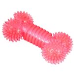 Czerwony Gryzak dla Psa w Kształcie Kości z Bezpiecznej Gumy - obrazek 2