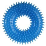 Gryzak gumowy piszczący ciemno niebieski gum39