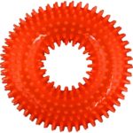 Gryzak gumowy piszczący czerwony gum39