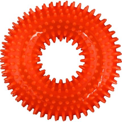 Gryzak gumowy piszczący czerwony gum39