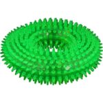 Zielony Gryzak dla Zwierząt z Piszczkiem, Wytrzymały i Bezpieczny - obrazek 2