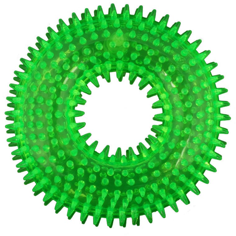 gum39zielony Zielony Gryzak dla Zwierząt z Piszczkiem, Wytrzymały i Bezpieczny - obrazek 1