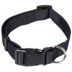 Wytrzymała Obroża dla Zwierząt w Kolorze Czarnym z Regulowaną Długością - obrazek 2