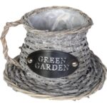 Dekoracyjny Dzbanek na Kwiaty ze Wstawkami z Folią Ochronną