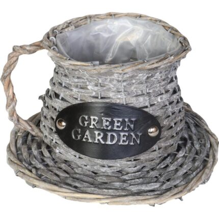 Dekoracyjny Dzbanek na Kwiaty ze Wstawkami z Folią Ochronną