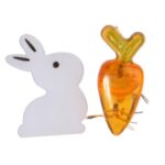 ZAJĄCZKI I MARCHEWKI GIRLANDA ŚWIETLNA LAMPKI 10LED WIELKANOC - obrazek 2