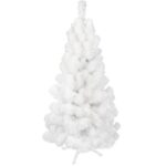 Biała HOLO choinka świerkowa na plastikowej podstawie 180 cm - obrazek 2