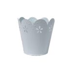 Osłonka Vintage na Rośliny i Zioła z Aluminiowej Koronki