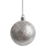 KPL.6 BOMBEK PLASTIKOWYCH BROKATOWYCH 6 CM SREBRNE - obrazek 2