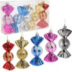 Zestaw 5 bombek plastikowych cukierków 11 cm kolorowe