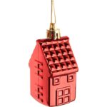 Komplet 6 bombek plastikowych w kształcie domków - obrazek 3