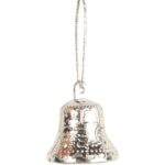 Komplet 16 Zawieszek Świątecznych - Dzwonki, Szyszki, Choinki, Bombki w Kolorze Turkusowo-Srebrnym - obrazek 3