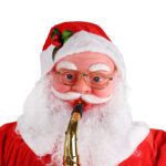 DUŻY MIKOŁAJ Z TRĄBKĄ 180cm FIGURA TAŃCZY ŚPIEWA OZDOBA BOŻE NARODZENIE ŚWIĘTA - obrazek 3