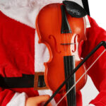 DUŻY MIKOŁAJ Z TRĄBKĄ 180cm FIGURA TAŃCZY ŚPIEWA OZDOBA BOŻE NARODZENIE ŚWIĘTA - obrazek 2