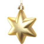 Komplet 4 gwiazdek plastikowych 7 cm złote [SM-A09070GD] - obrazek 3