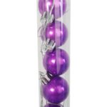 Zestaw 16 bombek plastikowych  w  tubie 3 cm fioletowe - obrazek 3