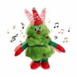 ŚWIĄTECZNA ŚPIEWAJĄCA TAŃCZĄCA CHOINKA ŚWIECI ŚPIEWA POWTARZA INTERAKTYWNA 40 cm