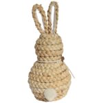 Zając ze słomy Ozdoba Wielkanocna Figurka 24 cm - obrazek 3