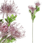 PROTEA gałązka 3 kwiatów dodatek kolor Fioletowy