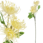 PROTEA gałązka 3 kwiatów dodatek kolor Żółty