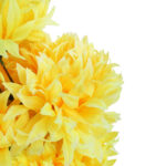 Bukiet 7 dużych chryzantem w kolorze żółtym 74 cm - obrazek 3