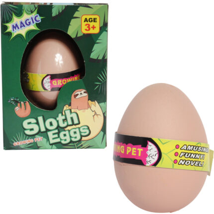 MAGICZNE JAJKO WYKLUWAJĄCY SIĘ LENIWIEC NIESPODZIANKA ROSNĄCA W WODZIE