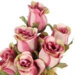 BUKIET 9 RÓŻ 42 CM KOLOR RÓŻOWY - obrazek 3