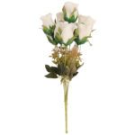 BUKIET 9 RÓŻ 42 CM KOLOR BIAŁY - obrazek 2