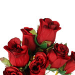 BUKIET 9 RÓŻ 42 CM KOLOR CZERWONY - obrazek 3