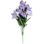 Bukiet 14 GAŁĄZEK Z IRYSAMI I MARGARETKAMI 50 cm - obrazek 2