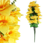 BUKIET 28 ŻONKILI Z PAPROTKĄ 60 CM