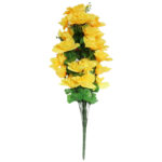 BUKIET 28 ŻONKILI Z PAPROTKĄ 60 CM - obrazek 2