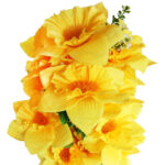 BUKIET 28 ŻONKILI Z PAPROTKĄ 60 CM - obrazek 3