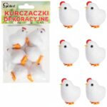 KURCZAKI wielkanocne do dekoracji kurczaczki 6 szt na STROIK